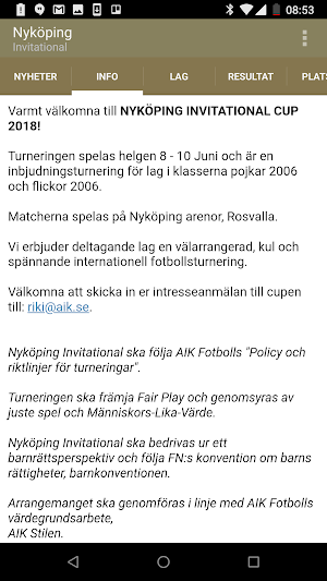 Nyköping Invitational Screenshot 1