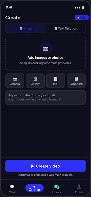 VibeMath - AI Math Video Maker Screenshot 0