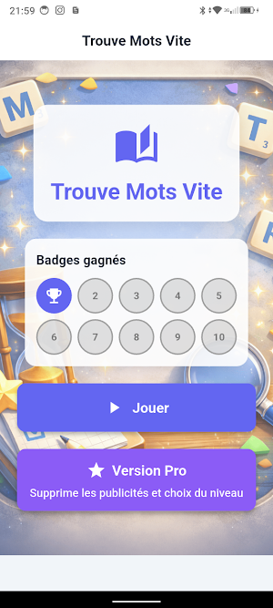 Trouve Mots Vite Screenshot 0
