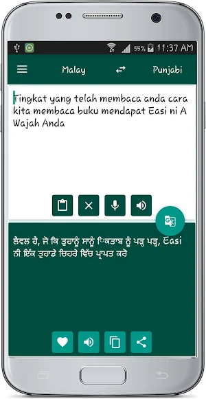 Punjabi Malay Translate Screenshot 2