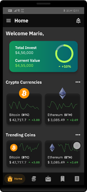 Coinpool - Flutter App UI Kit Screenshot 1