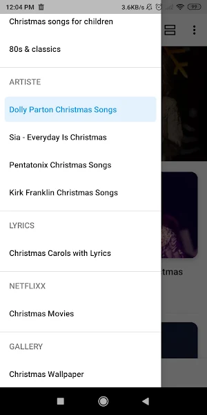 Christmas Songs & Movie Screenshot 1