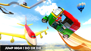 Tuk Tuk Rickshaw 3D Stunt: Free Stunt Games 2021 Screenshot 1
