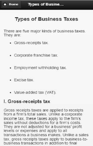 Business Taxation Screenshot 2