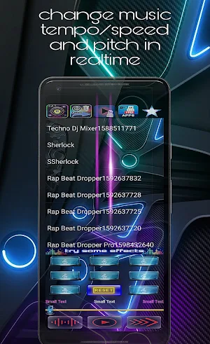 Playing Music - Change audio speed and pitch Screenshot 1