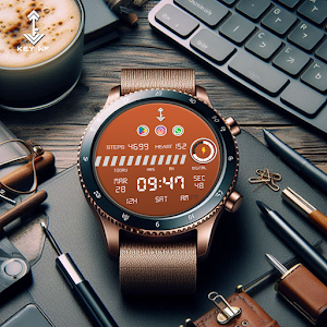 Key WF113 Digital Watch Face Screenshot 1