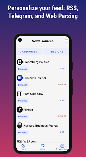 Newsgram: Smart News Reader Screenshot 1