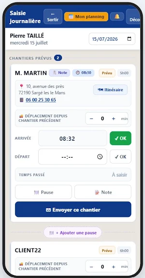 Suiv'Heures Screenshot 1