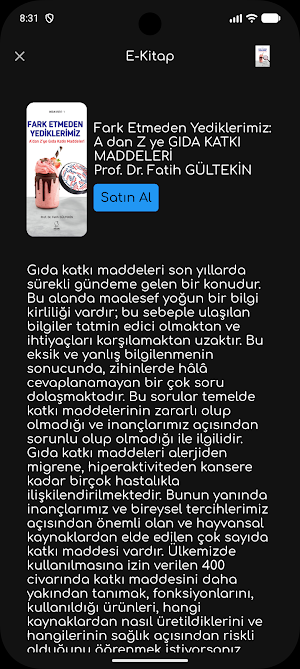 Gıda Katkı Maddeleri Screenshot 3