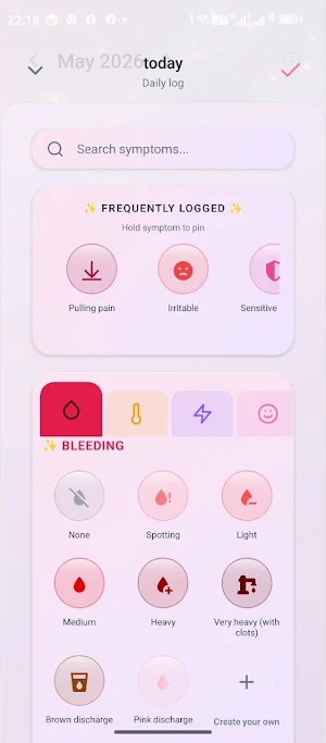 Eluna: Cycle & Period Tracker Screenshot 2