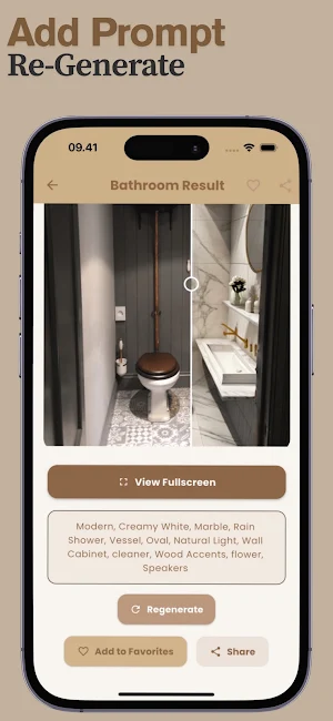 AI Bathroom Design Landscape Screenshot 3