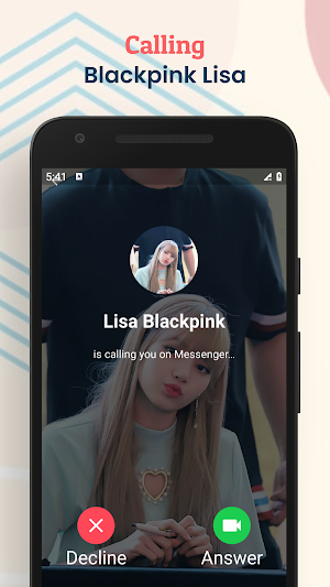 Lisa Blackpink Fake Chat & VC Screenshot 2