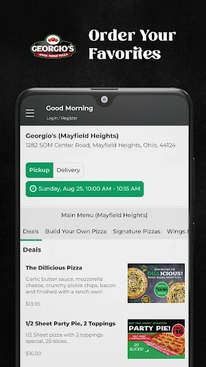Georgios Oven Fresh Pizza Screenshot 2