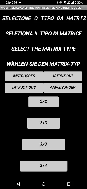 Mult Mat four flags - Matrizes Screenshot 1