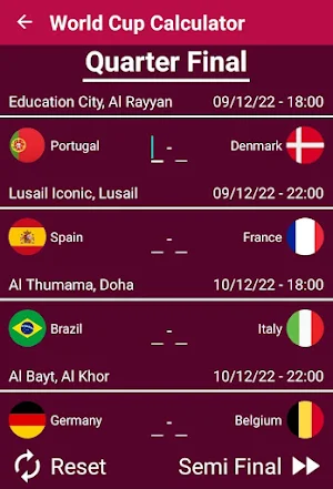 World Cup 2022 - Bracket - Calculator (Qatar) Screenshot 0