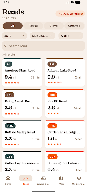 Grand Teton Safari Guide & Map Screenshot 3