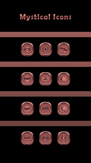 Mystical Rose Gold Icons Screenshot 0