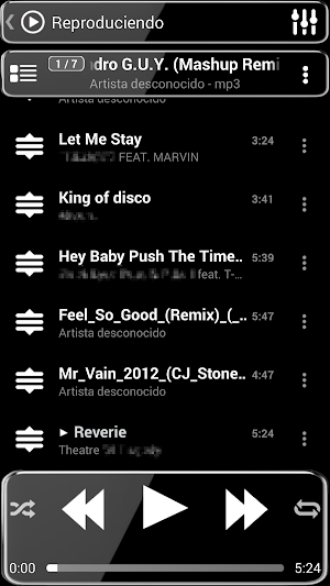 SKIN PLAYERPRO ELEGANT GLASS Screenshot 2