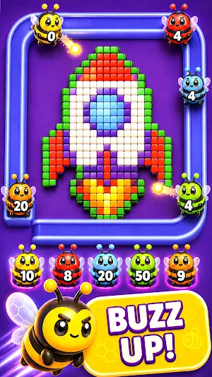 Buzz Flow: Pixel Color Puzzle Screenshot 0