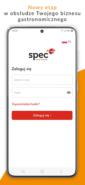B2B Spec Food Service Screenshot 1