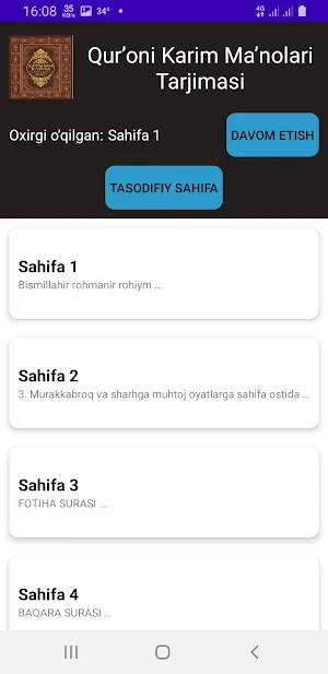 Qur'oni Karim Tarjimasi Screenshot 3