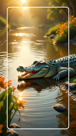 Crocodile Wallpaper HD Screenshot 2
