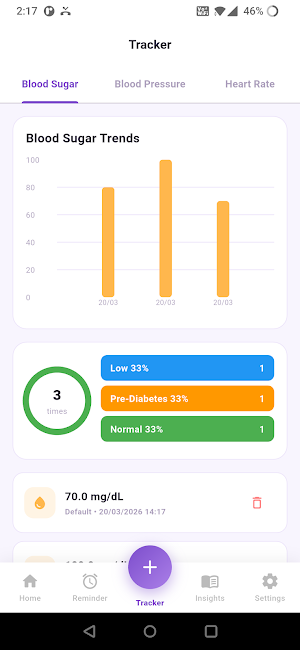 BP & Sugar Tracker Screenshot 3