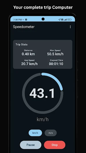 GPS Speedometer Screenshot 0