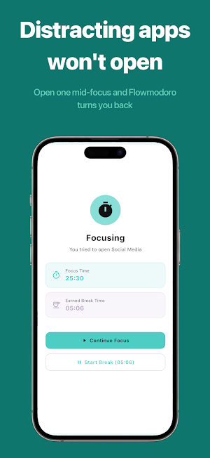 Flowmodoro - Pomodoro in Flow Screenshot 1
