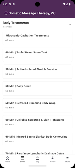 Somatic Massage Therapy & Spa Screenshot 1