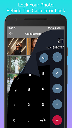 Calculator Lock HideU Gallery Screenshot 1