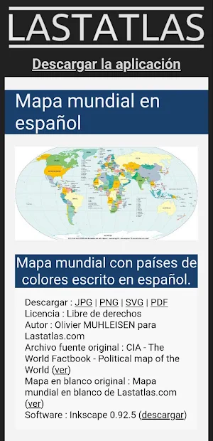 Mapa del mundo Lastatlas Screenshot 3
