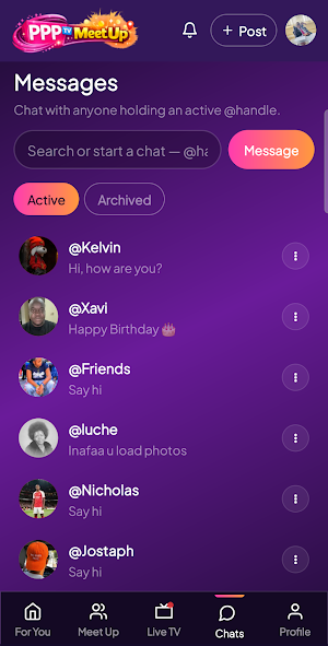 PPP Tv Meet Up Screenshot 1