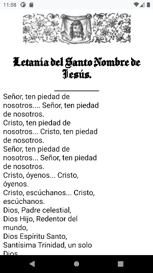 Letanías Católicas Screenshot 1