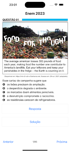 Prova Enem 2023 Screenshot 1