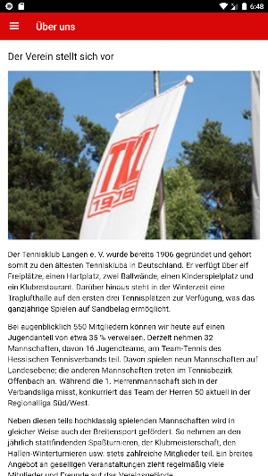 Tennisklub Langen e.V. Screenshot 3