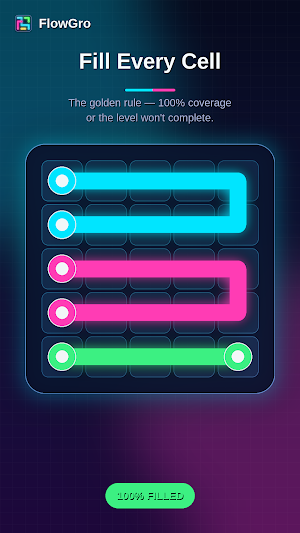 FlowGro: Connect Dots Puzzle Screenshot 1