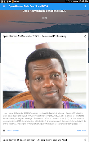 OpenHeaven RCCG Devotional Screenshot 1