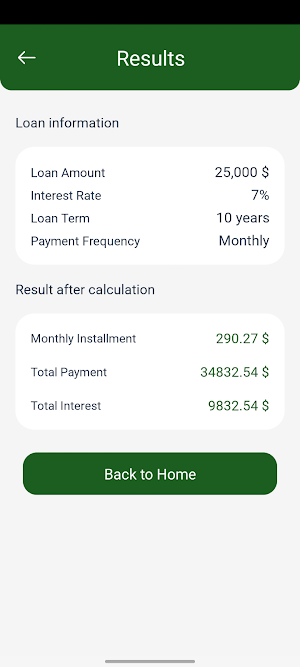 SmartLoan EMI Utility Screenshot 2