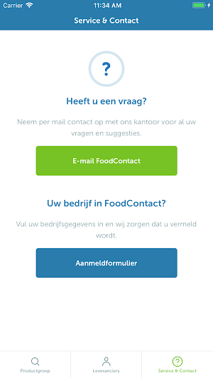 Food Contact Screenshot 1