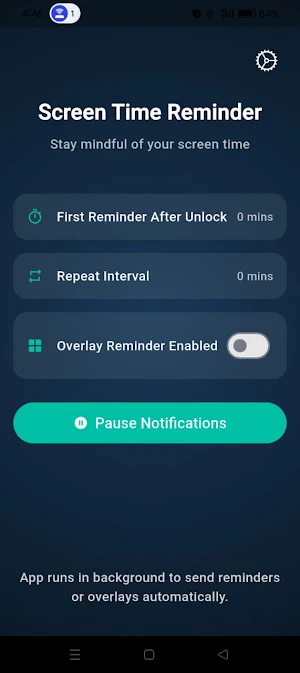 Screen Time Reminder Pro Screenshot 0