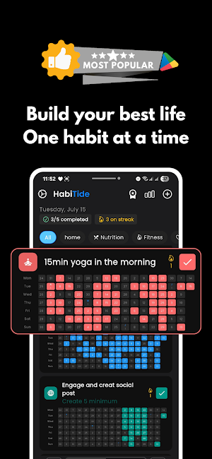 Habit Tracker - HabiTide Screenshot 0