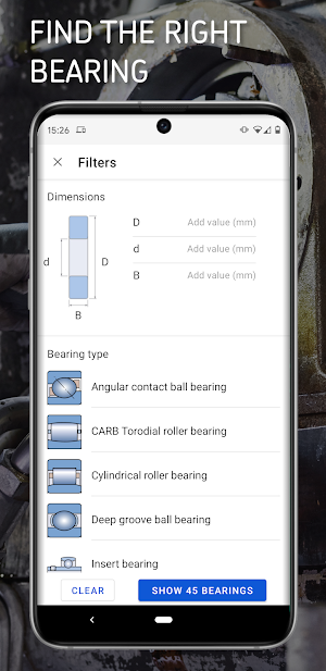 SKF Bearing Assist Screenshot 2