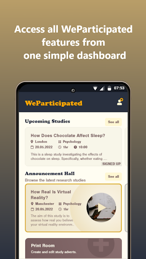 WeParticipated: Research App Screenshot 3