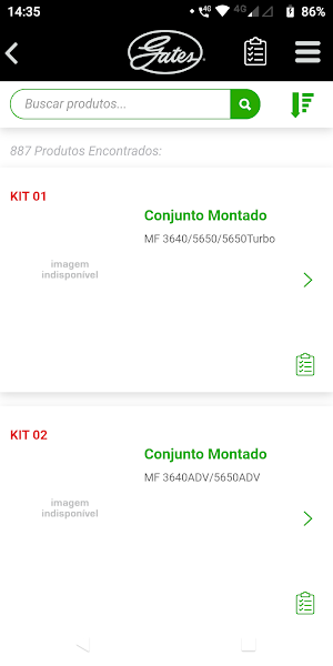 Catálogo Agrícola Gates Screenshot 2