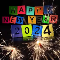 greeting card for new year2024