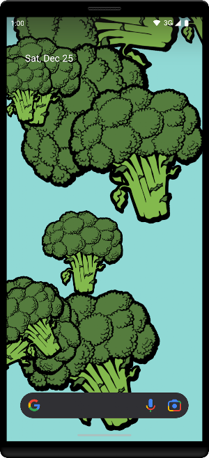 Broccoli Live Wallpaper Screenshot 1
