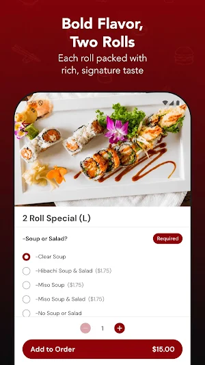 Samurai Japanese & Sushi Screenshot 2