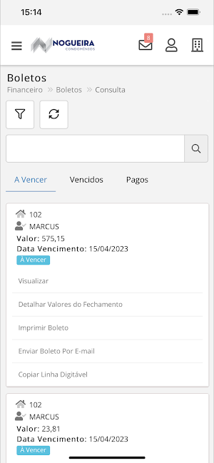 Nogueira Condomínios Screenshot 3