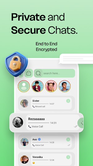 Secure messaging - call - vyxo Screenshot 0